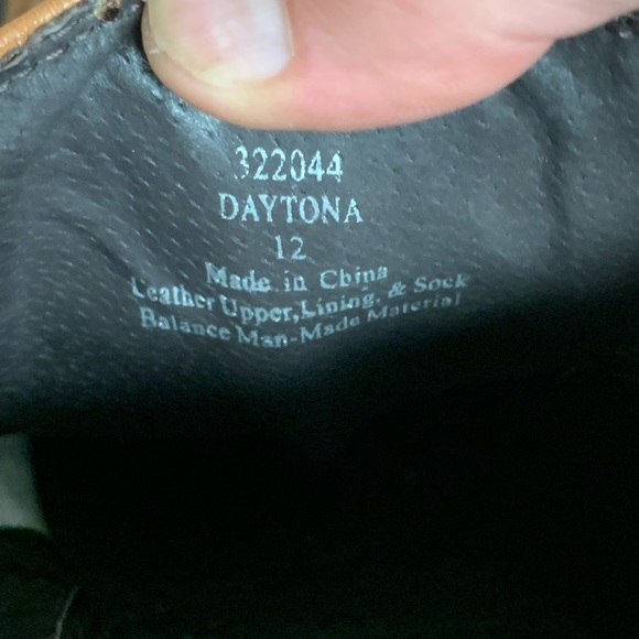 MENS DAYTONA DRESS SHOES SLIP-ON BROWN LEATHER SIZE 12 - Picture 4 of 5